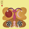 Melody Butterfly Rug - Ocre
