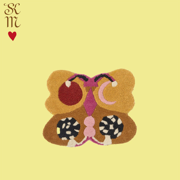 Melody Butterfly Rug - Ocre