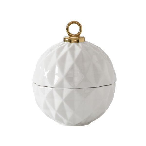 Ornament Bowl - White & Gold