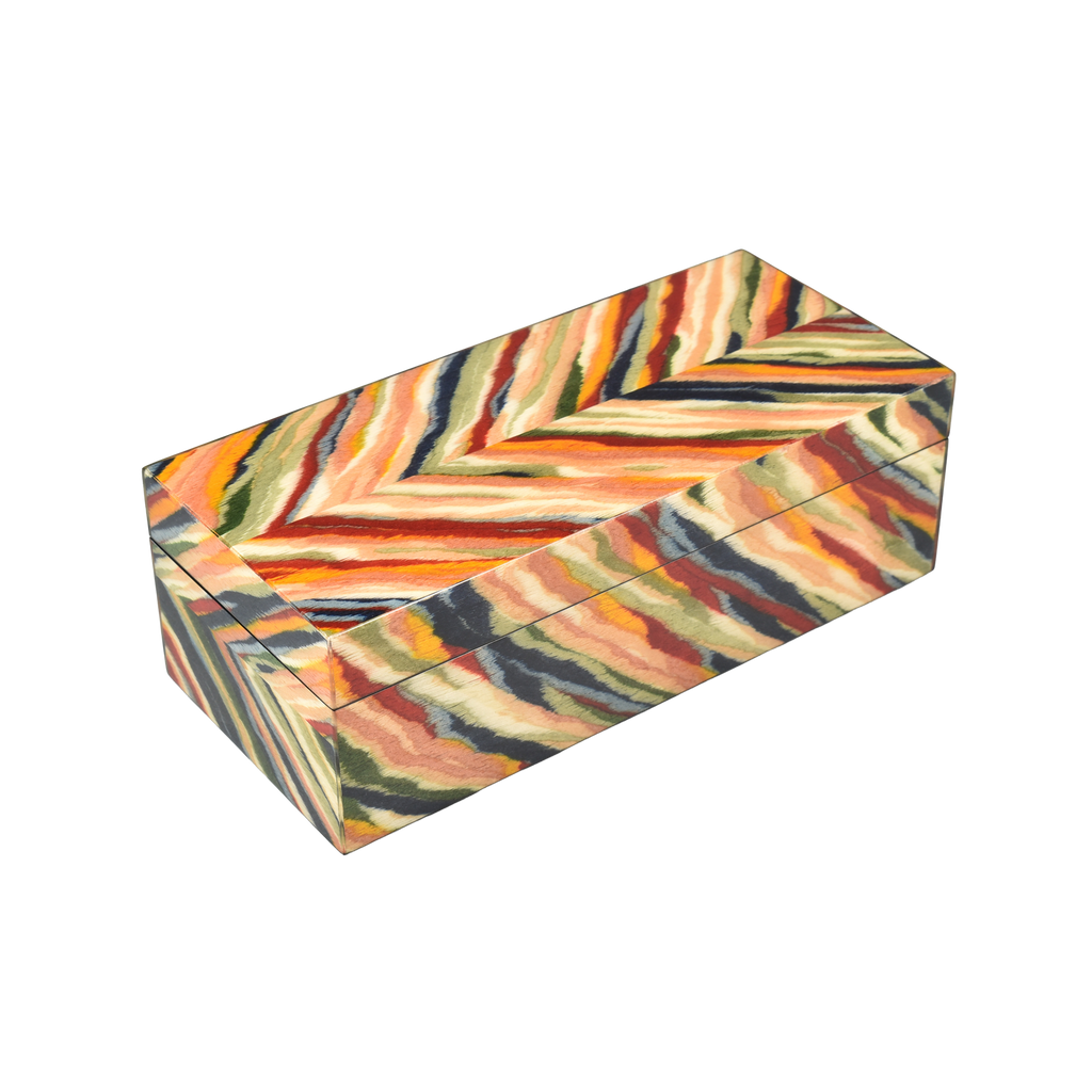 Hinged Lacquer Boxes - Tiger Wood