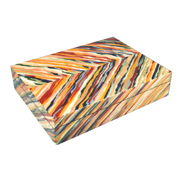 Hinged Lacquer Boxes - Tiger Wood