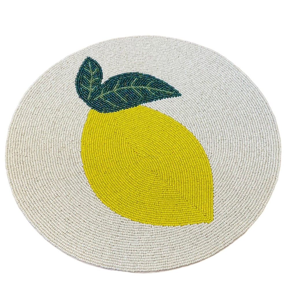les-ottomans lemon placemat at details by mr k