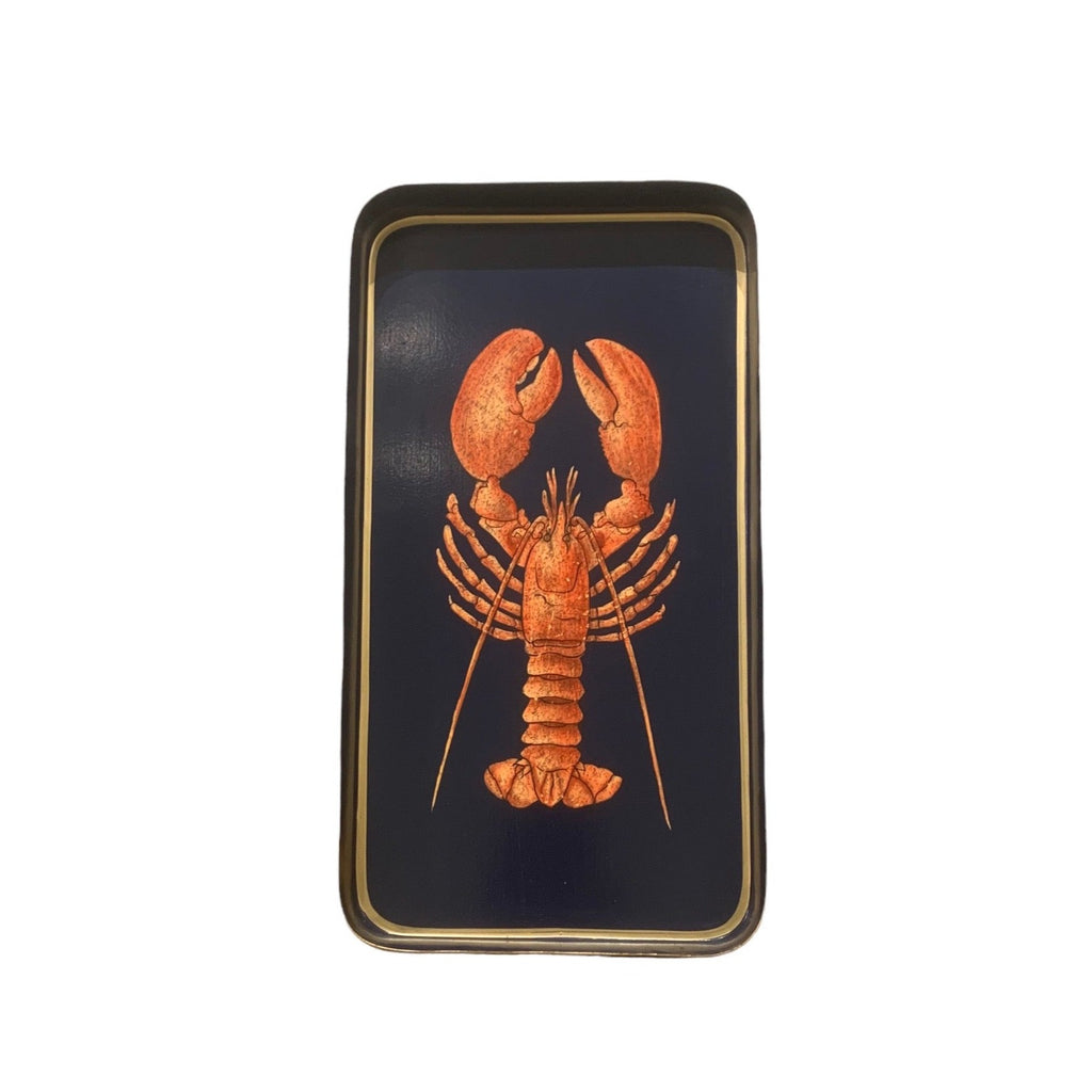 Handpainted Iron Tray - Lobster