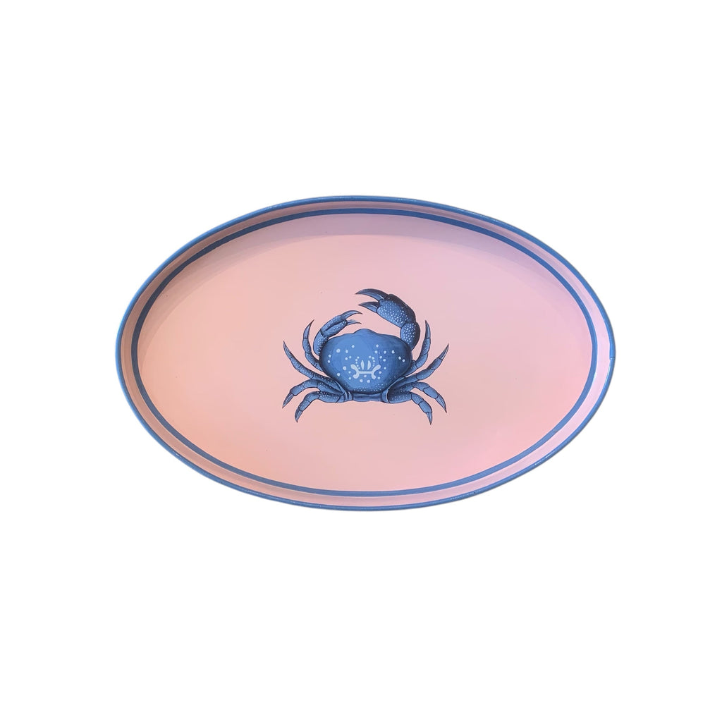 Handpainted Iron Tray - Crab