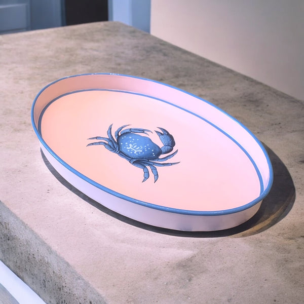 Handpainted Iron Tray - Crab