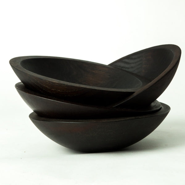 black ebonized oak bowl at details by mr k