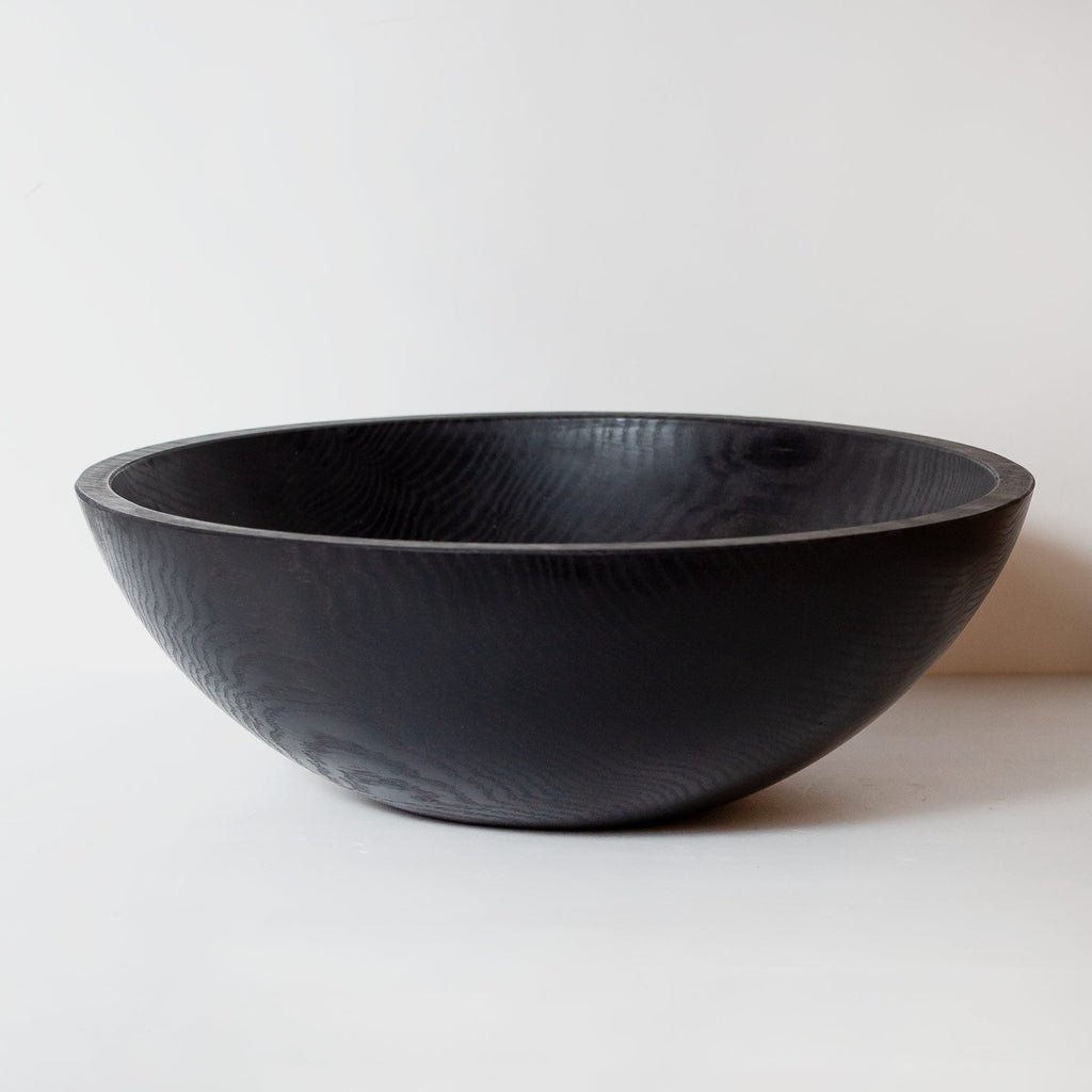 black ebonized oak bowl at details by mr k