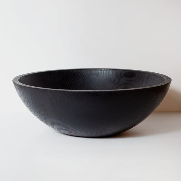 black ebonized oak bowl at details by mr k