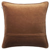 Varanasi Velvet Cushion - Cognac + Masala