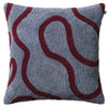 swati blue boucle pillow at details by mr k