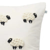 Sheep Velvet Cushion - Ivory