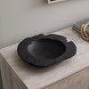 blackened teak accent bowl at details by mr k