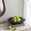 blackened teak accent bowl at details by mr k