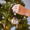 Antique Silver Glass Ornament