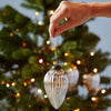 Antique Silver Glass Ornament