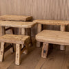 Salvaged Elm Wood Stool - Little