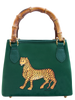 Ortigia Velvet Bamboo Bag - Green Jewel