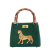 Ortigia Velvet Bamboo Bag - Green Jewel