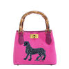 Ortigia Velvet Bamboo Bag - Pink