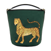 Ortigia Velvet Bucket Bag - Green Jewel