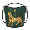Ortigia Velvet Bucket Bag - Green Jewel