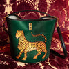 Ortigia Velvet Bucket Bag - Green Jewel