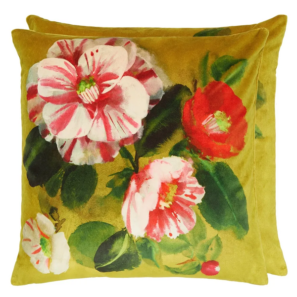 Camellia Velvet Cushion