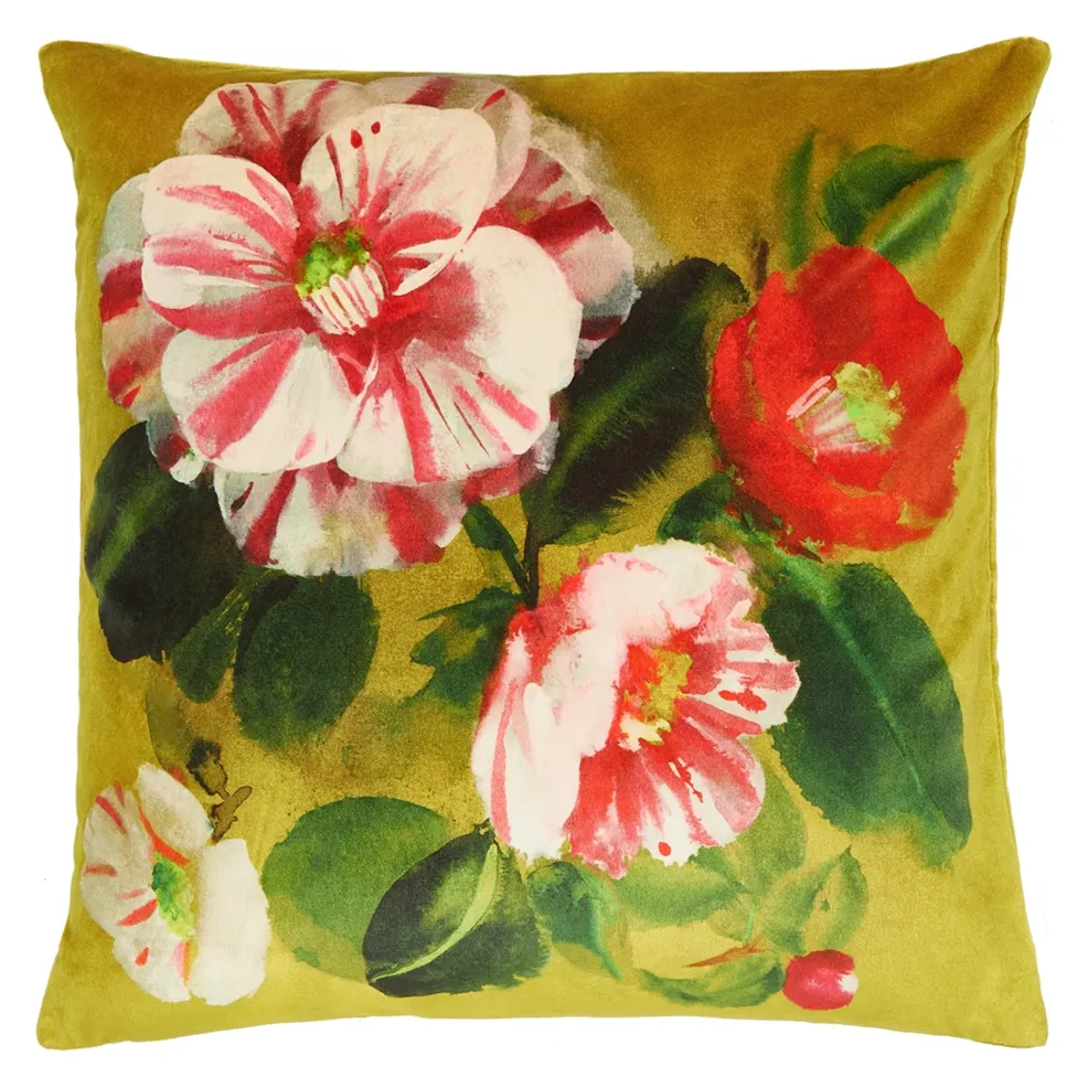 Camellia Velvet Cushion
