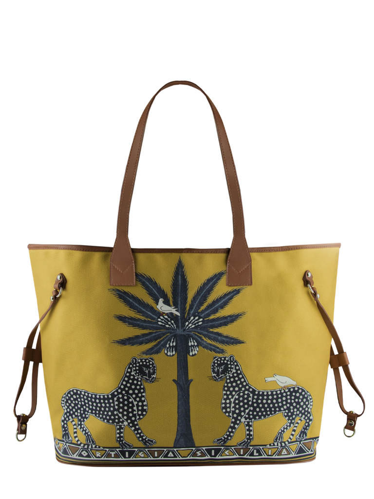 Ortigia Gattopardo Canvas Tote