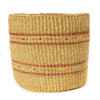 Caramel Beaded Baskets - Set of 3