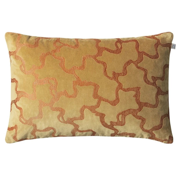 Chand Velvet Cushion - Masala