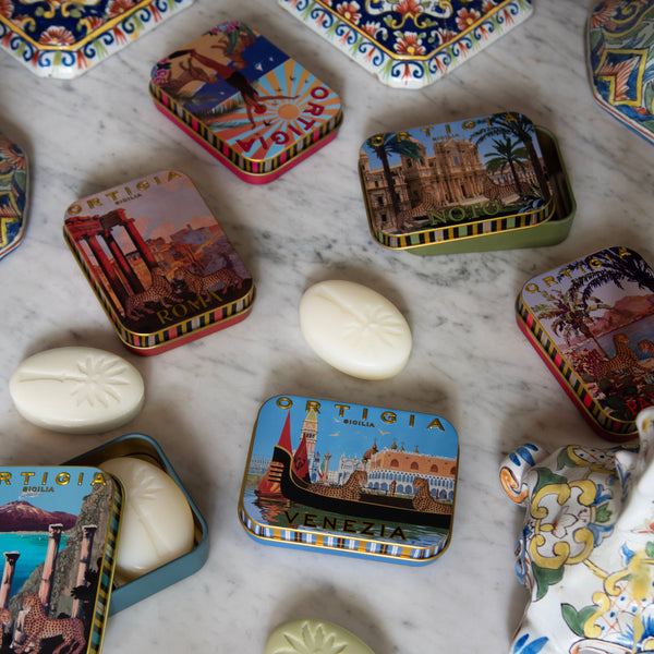City Tin Soap Set