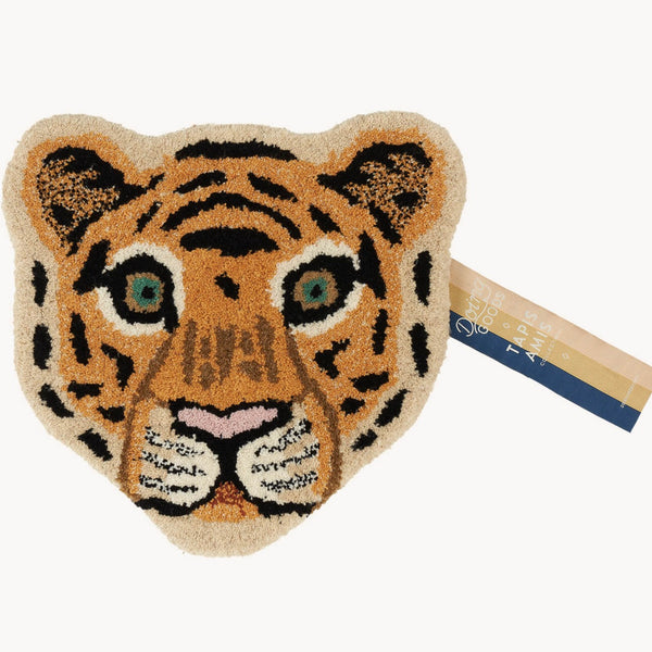 Cloudy Tiger Head Rug