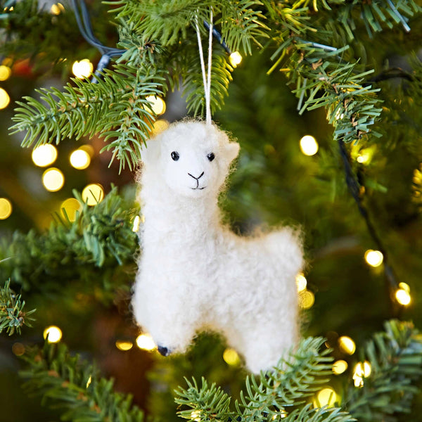 Felt Ornament - Alpaca