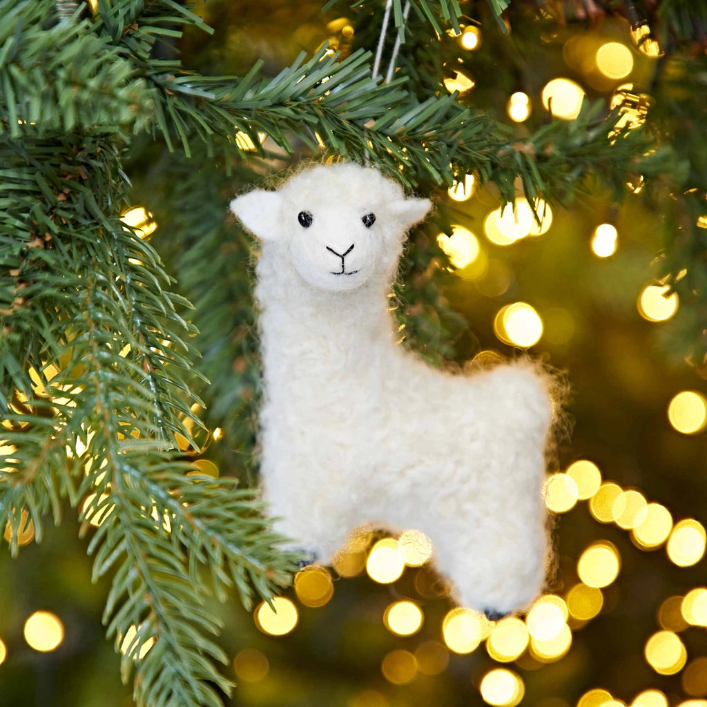 Felt Ornament - Alpaca