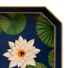 Handpainted Iron Tray - Lily Pond