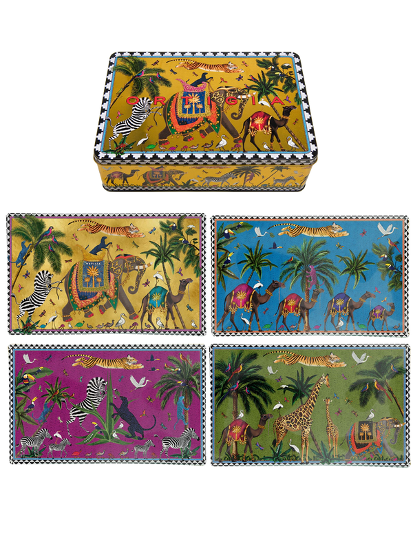 Flying Tiger Tin & Plate Set of 4