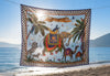 Flying Tiger Pareo / Scarf - Celeste Blue
