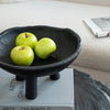Teak Footed Bowl - Black