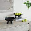 Teak Footed Bowl - Black