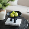 Teak Footed Bowl - Black