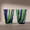 Folk Tumbler X 2 - Black/Blue/Green