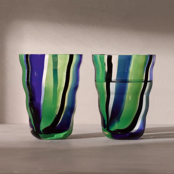 Folk Tumbler X 2 - Black/Blue/Green