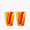 Folk Tumbler X 2 - Orange/Red/Yellow
