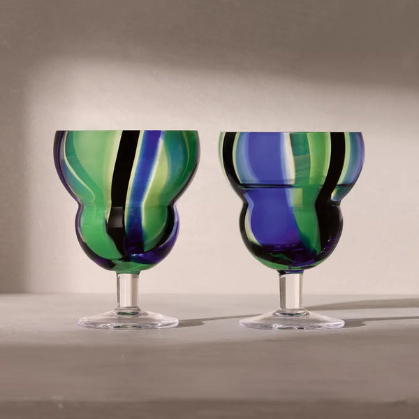 Folk Water / Wine X 2 - Black/Blue/Green