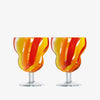 Folk Water / Wine X 2 - Orange/Red/Yellow