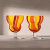 Folk Water / Wine X 2 - Orange/Red/Yellow