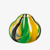 Folk Vase 11 - Black/Green/Yellow