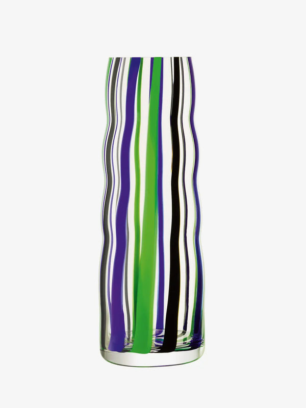 Folk Vase 42 - Black/Blue/Green
