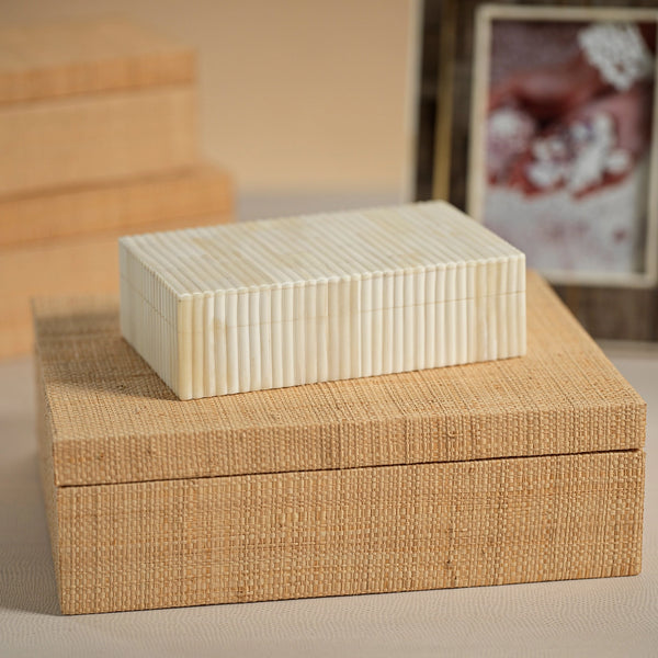 Bungalow Grasscloth Boxes